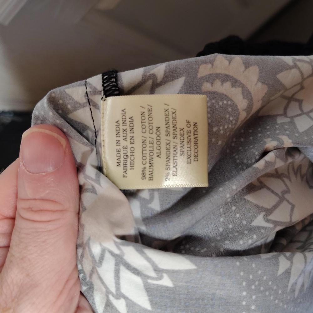 The Odells Anthropologie Floral Black and Orange Women's Maxi Skirt - Picture 4 of 5